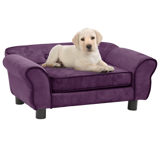 NNEVL Dog Sofa Burgundy 72x45x30 cm Plush-0